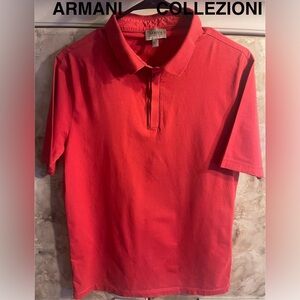 00s ARMANI COLLEZIONI “Cashmere” Polo 50 Armani Collezioni Men's Clothing at Neiman Marcus